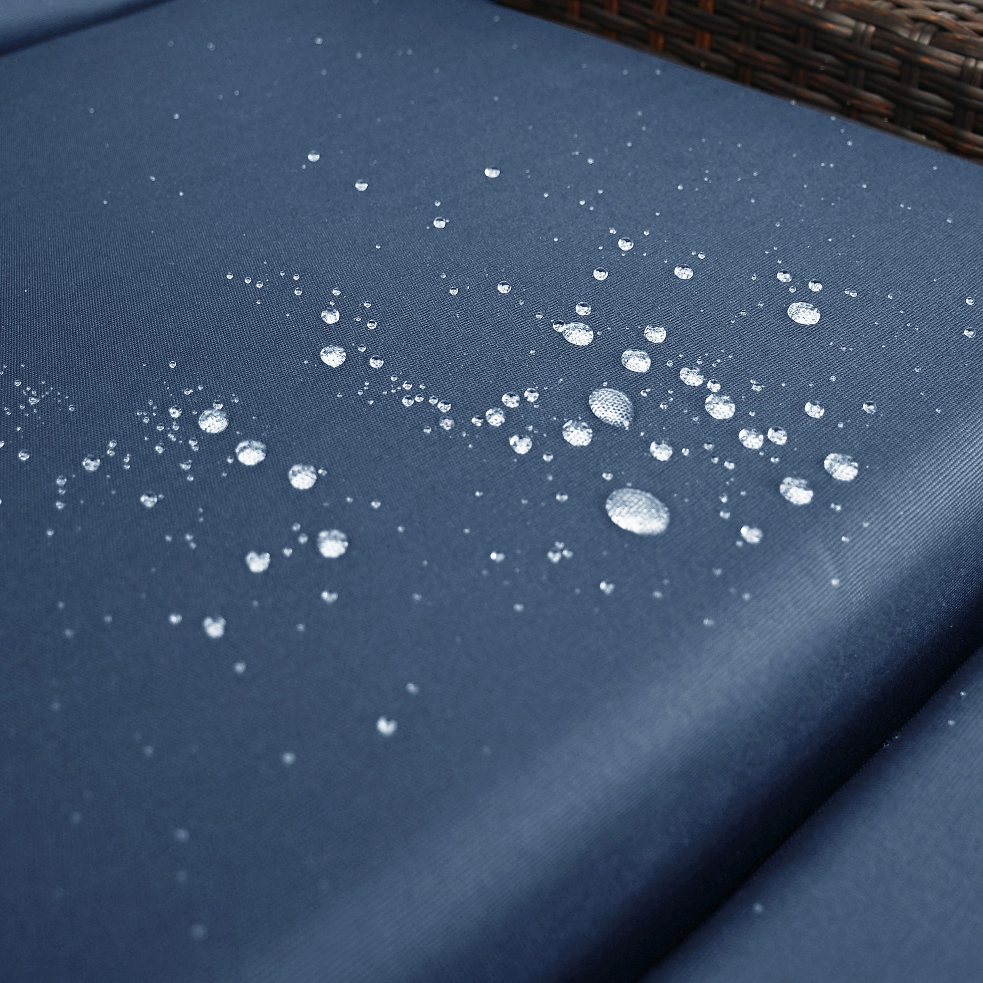 Outdoor Recliner Chair,Separate Adjustment Mechanism Pe Wicker Adjustable Reclining Lounge Chair And Removable Soft Cushion,Modern Armchair And Ergonomic For Home, Sunbathing Or Relaxation Navy Blue Yes Navy Blue Garden & Outdoor Modern Rattan Metal