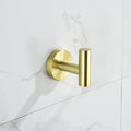 5 Piece Bathroom Towel Rack Set Wall Mount Brushed Gold Aluminium