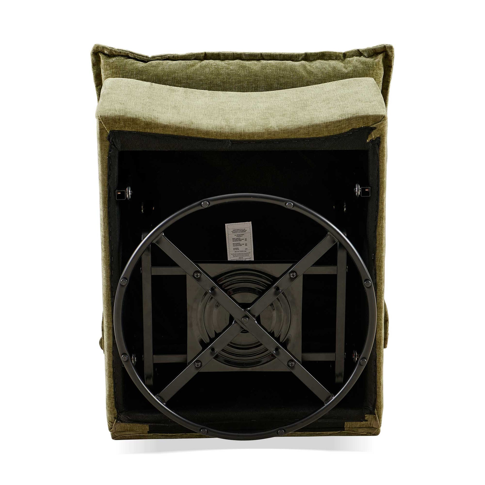 Detachable Green Chenille Single 360 Swivel Rocking Rocker,360 Swivel Sofa Chair & Single Sofa Lounge, Comfortable Seating For Living Room & Bedroom,Green Sofa 1Pc Green Primary Living Space Modern Foam Chenille