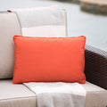 Coronado Rectangular Pillow - Orange Fabric