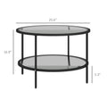 Homcom Side Table With Storage, 26