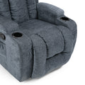 Massage Recliner Charcoal Fabric