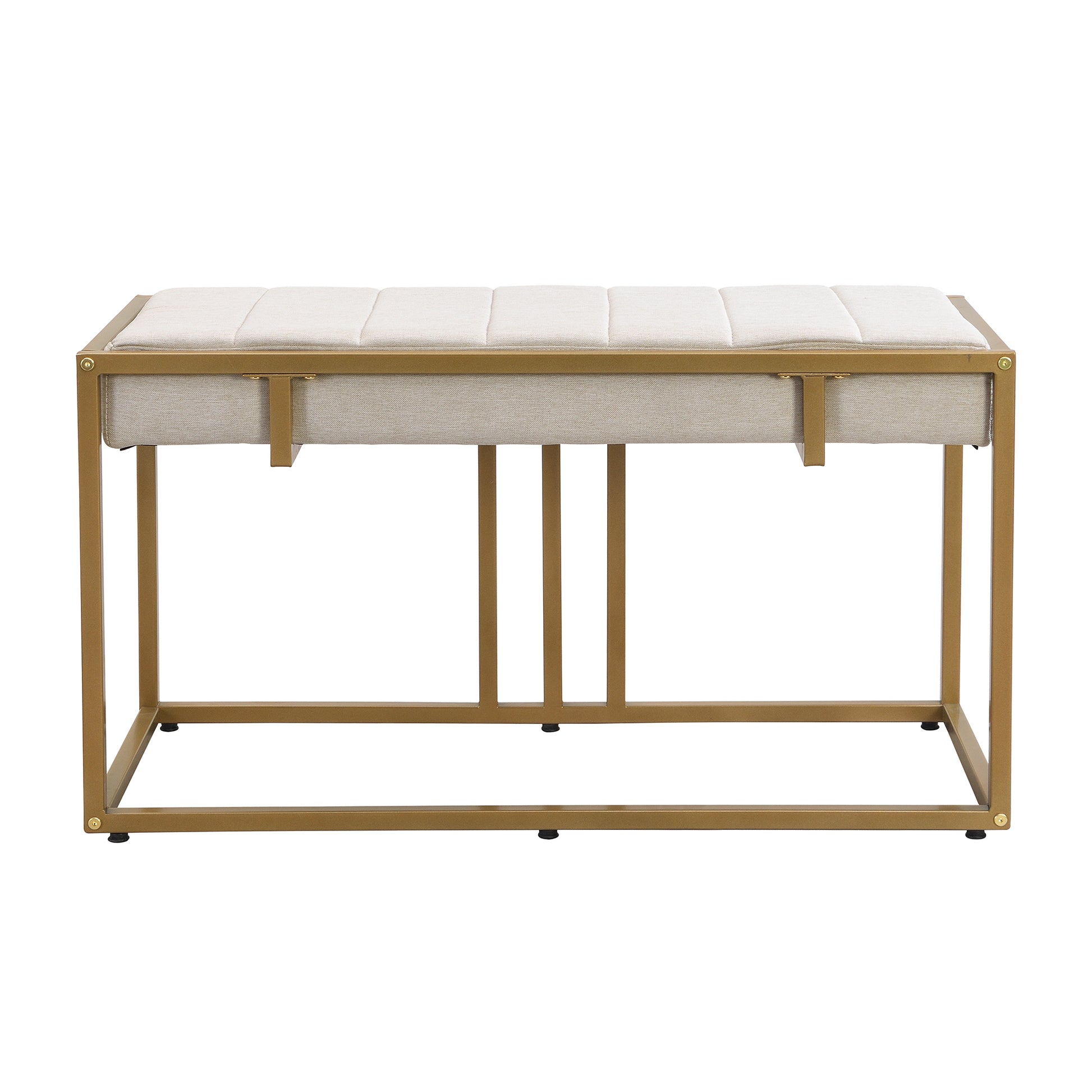 Modern Faux Marble 6 Piece Dining Table Set,60Inch Metal Kitchen Table Set With Upholstered Dining Chairs And Bench, Golden Metal Dining Room Bench Seating Rectangular Dining Table With Chair And Bench Metal Wood Golden Seats 6 60 Inches Farmhouse