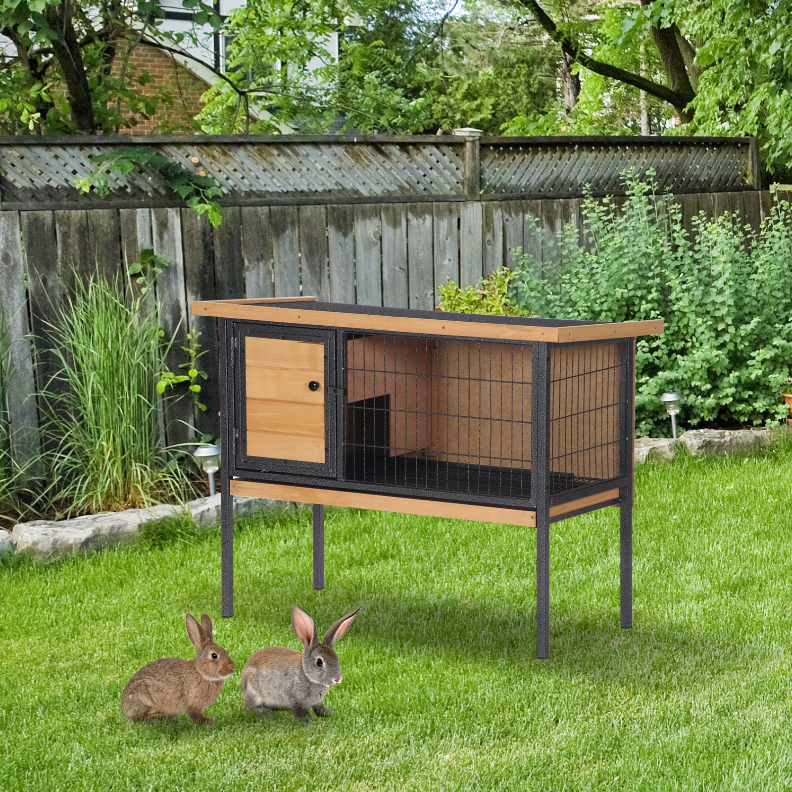 Outdoor rabbit fashion habitat