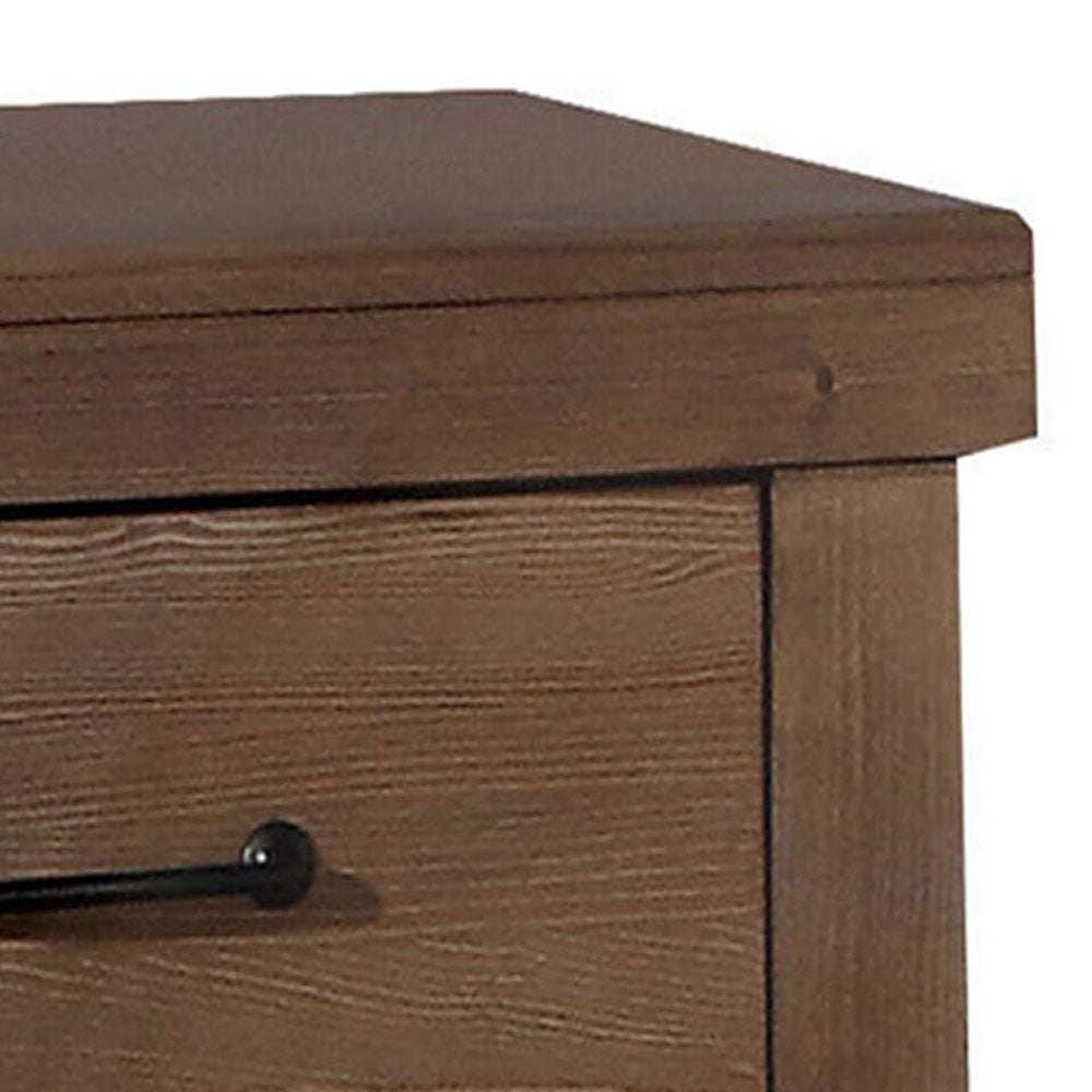 Antique Oak 2 Drawer Nightstand Oak 2 Drawers Bedroom Rectangle Farmhouse Pine Drawers Oak Wood