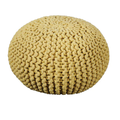 Moro Pouf Yellow Cotton