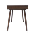 Tina Writing Desk Brown Solid Wood Mdf