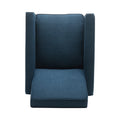 Navy Blue Fabric Push Back Chair For Elegant Home D Cor Navy Blue Fabric