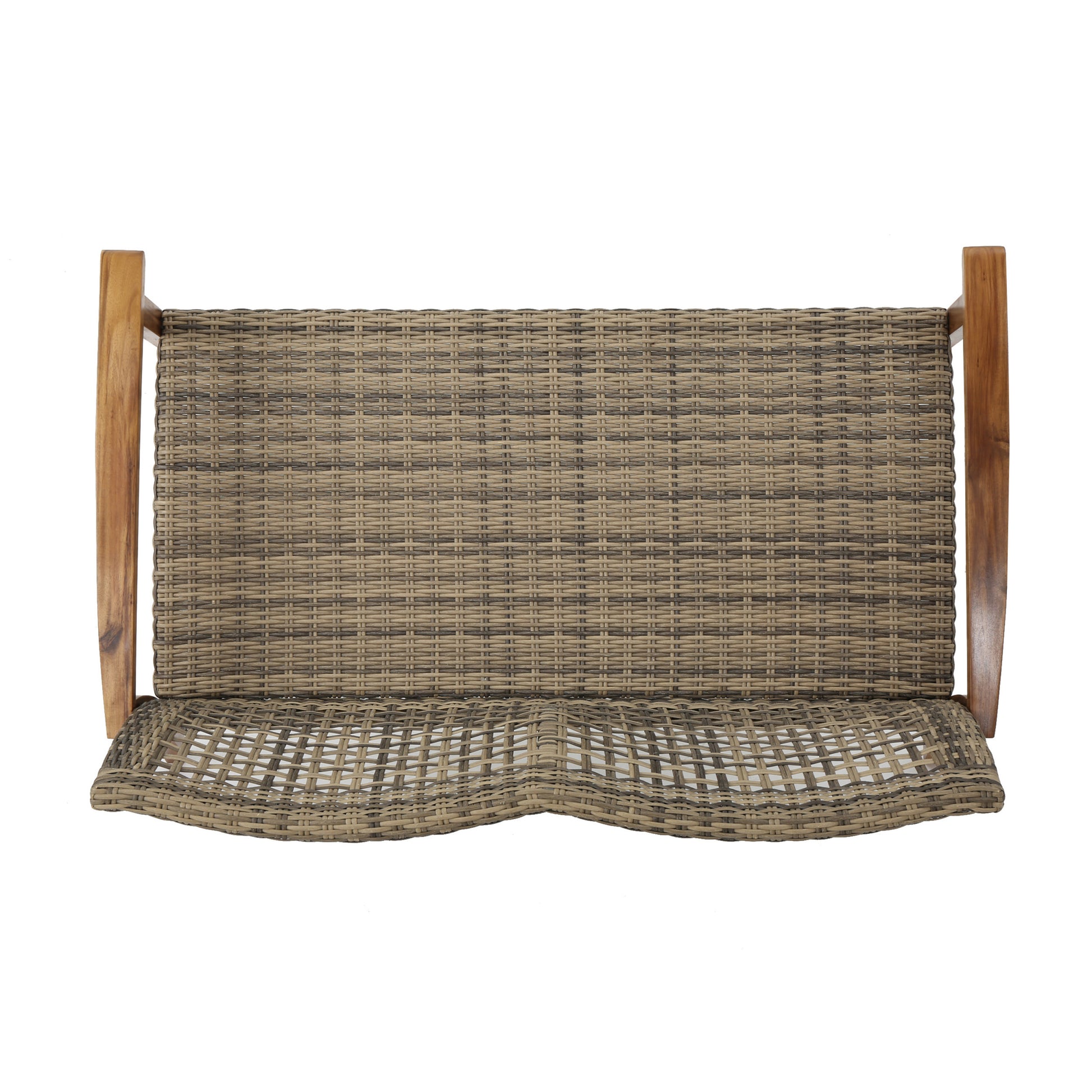 Hampton Wood Wicker Seat Natural Grey Acacia Wood