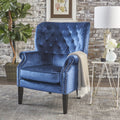 Club Chair Blue Velvet