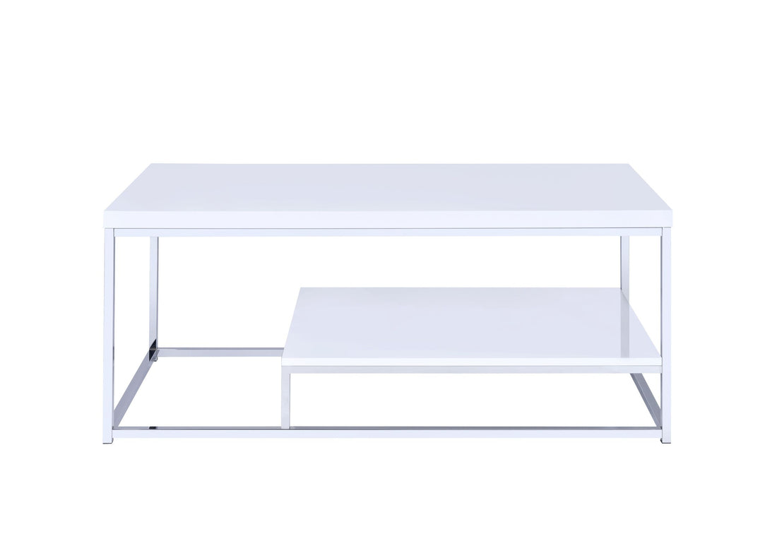 Lucia Cocktail Table White White Iron