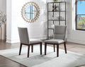 Amalie Side Chair Set Of 2 Brown Dark Brown Wood