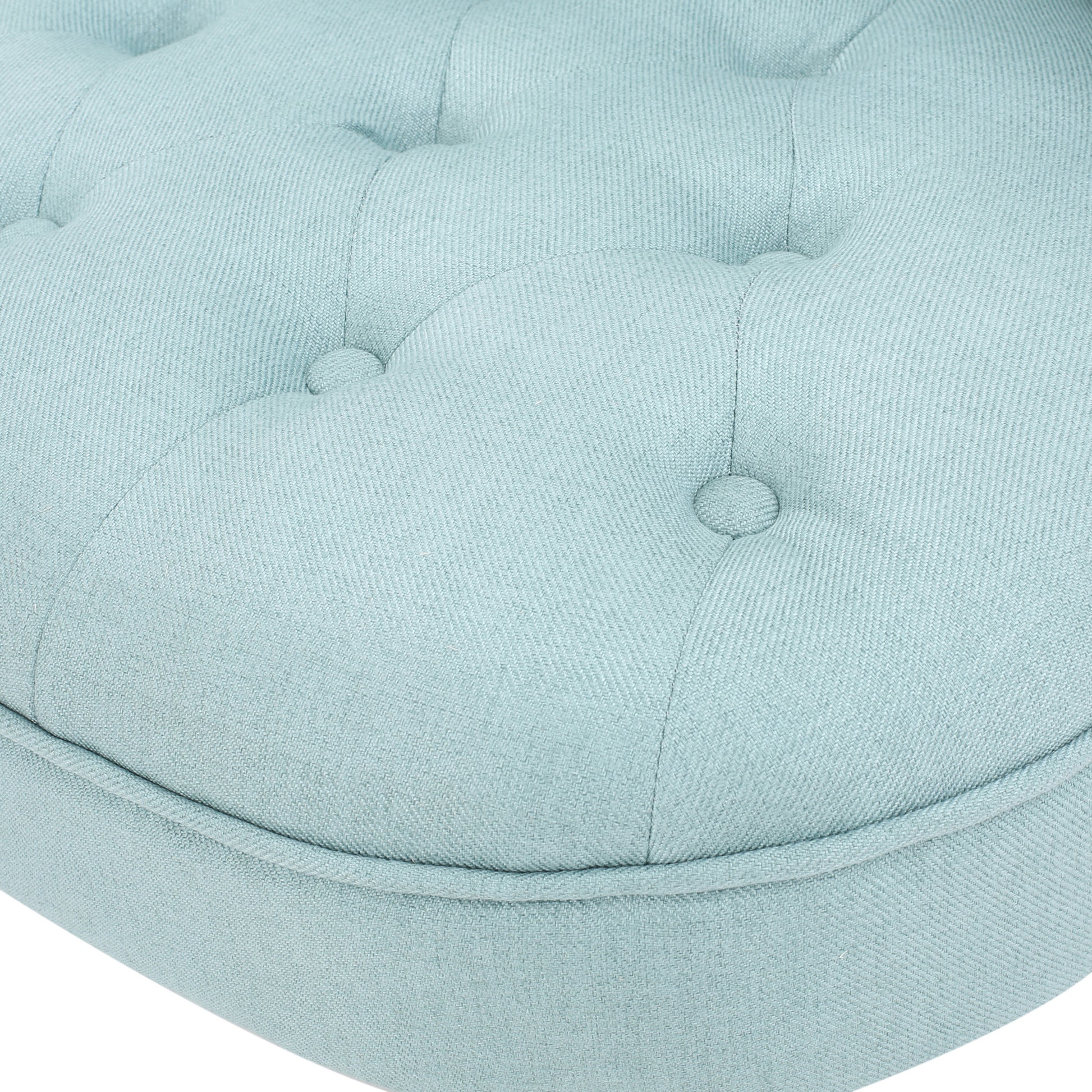 Bordeaux Tuft Chair Light Blue Fabric