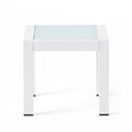 Cape Coral Side Table - White Aluminium