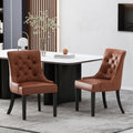 Cheney Dining Chair Kd Mp2 Set Of 2 Light Brown Pu