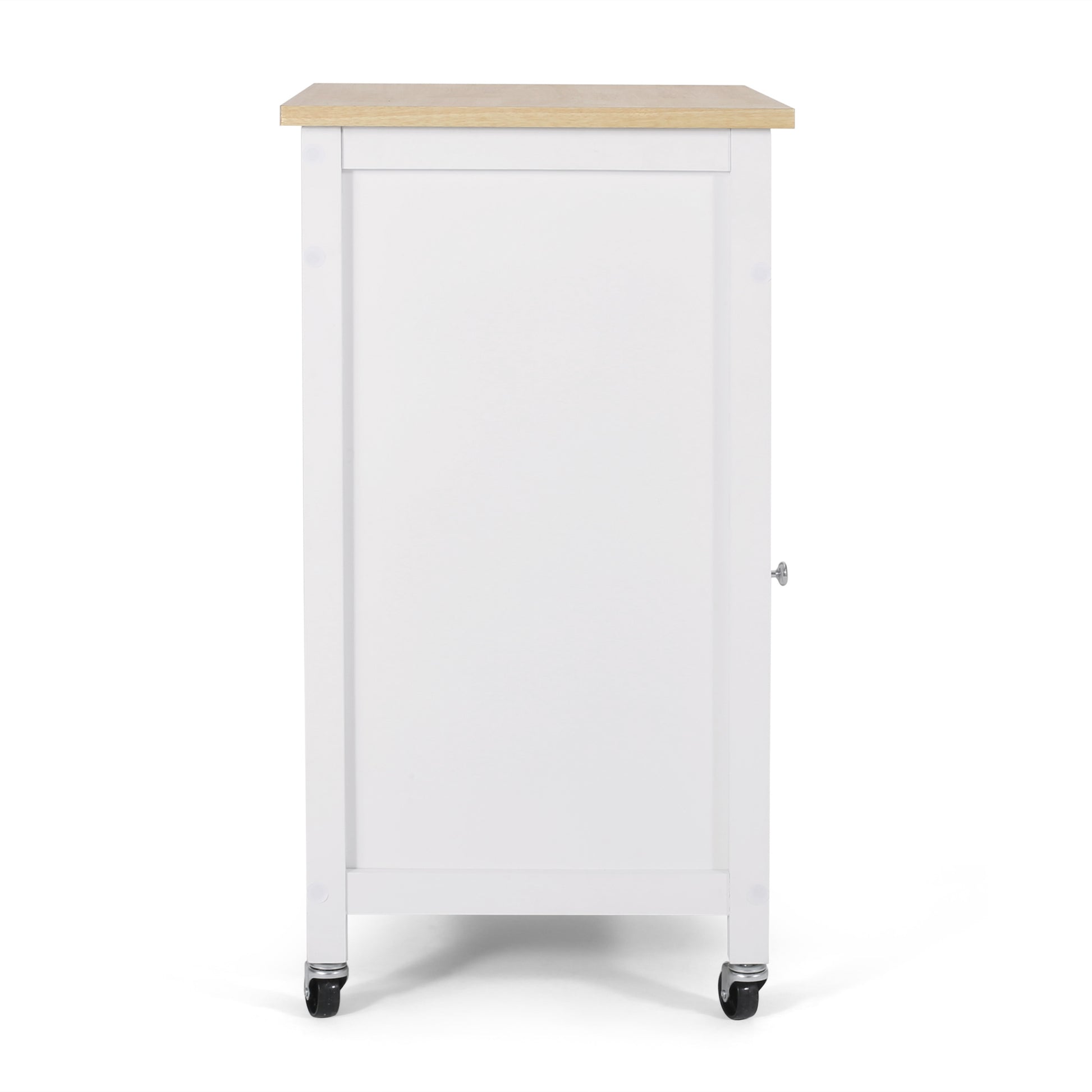 Kitchen Cart White Wood