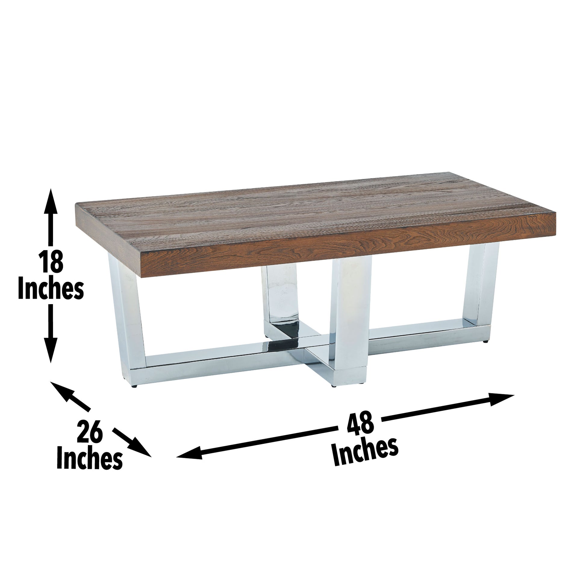 Laredo Coffee Table Brown Brown Wood