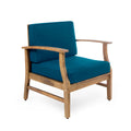 Perla Club Chair Blue Acacia Wood