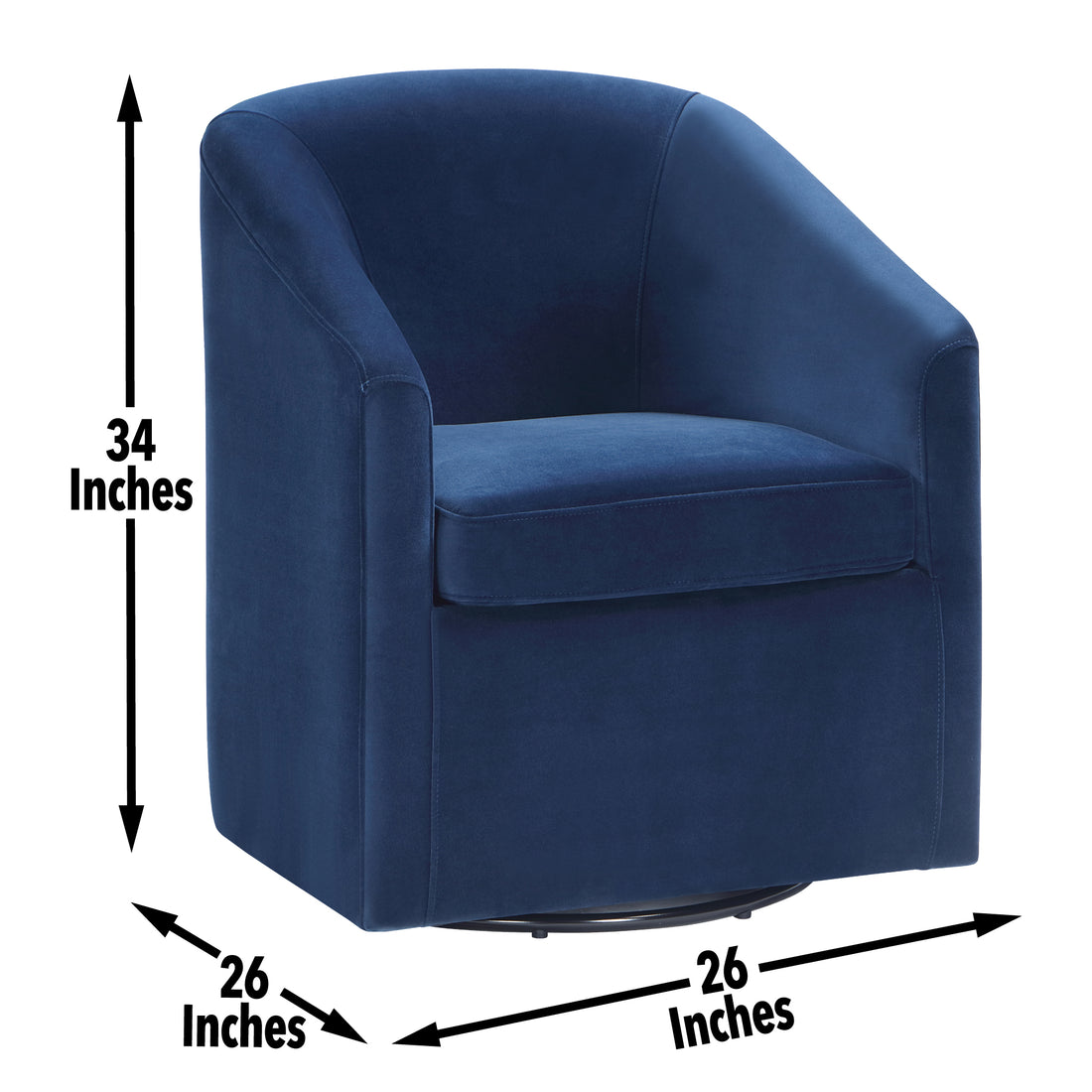 Arlo Upholstered Dining Or Accent Chair Indigo Blue Wood