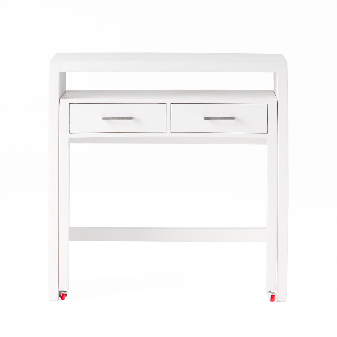 Desk With Upper Console Table White Solid Wood Mdf