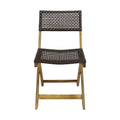 Hillside Bistro Chair,Set Of 2 Brown Wood