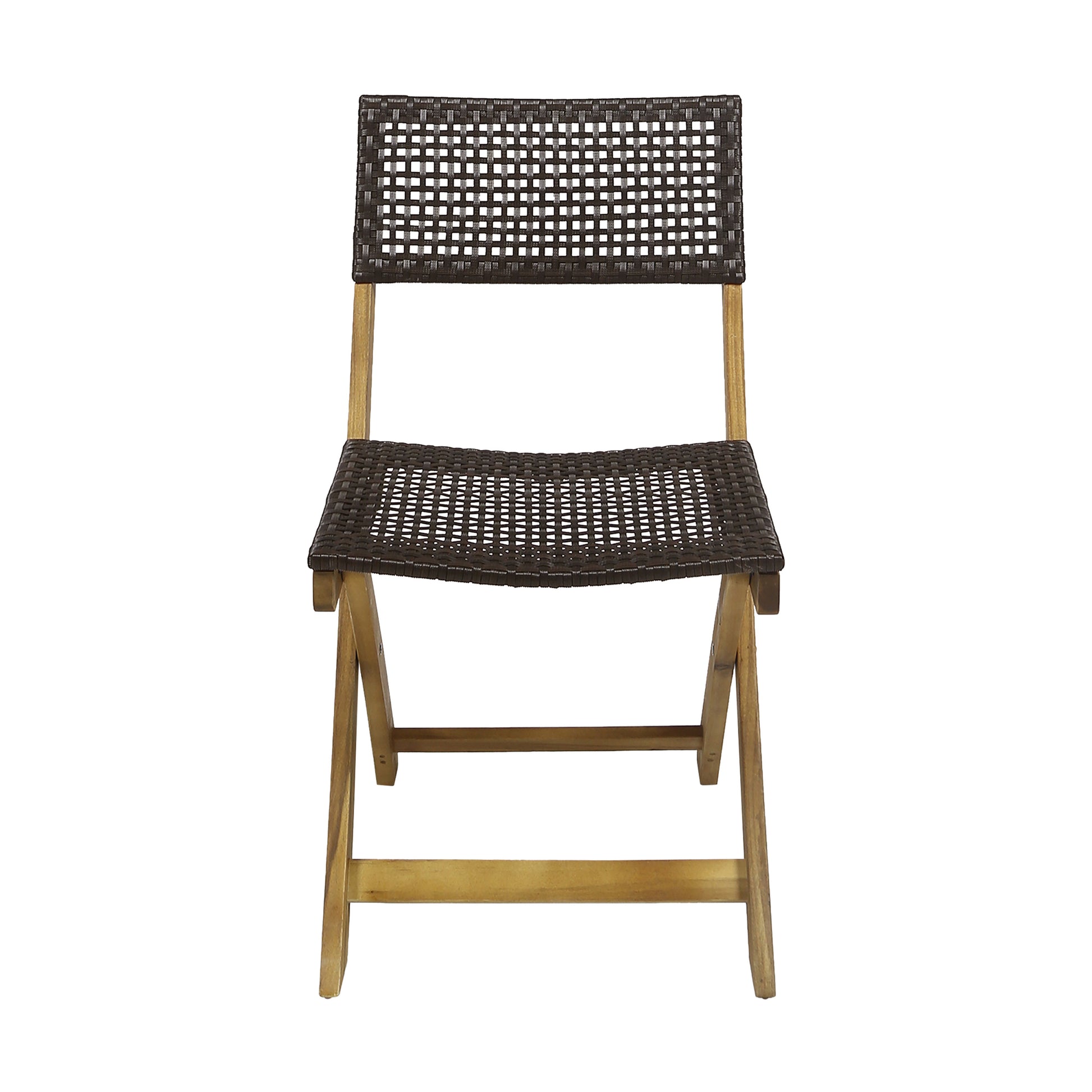Hillside Bistro Chair,Set Of 2 Brown Wood