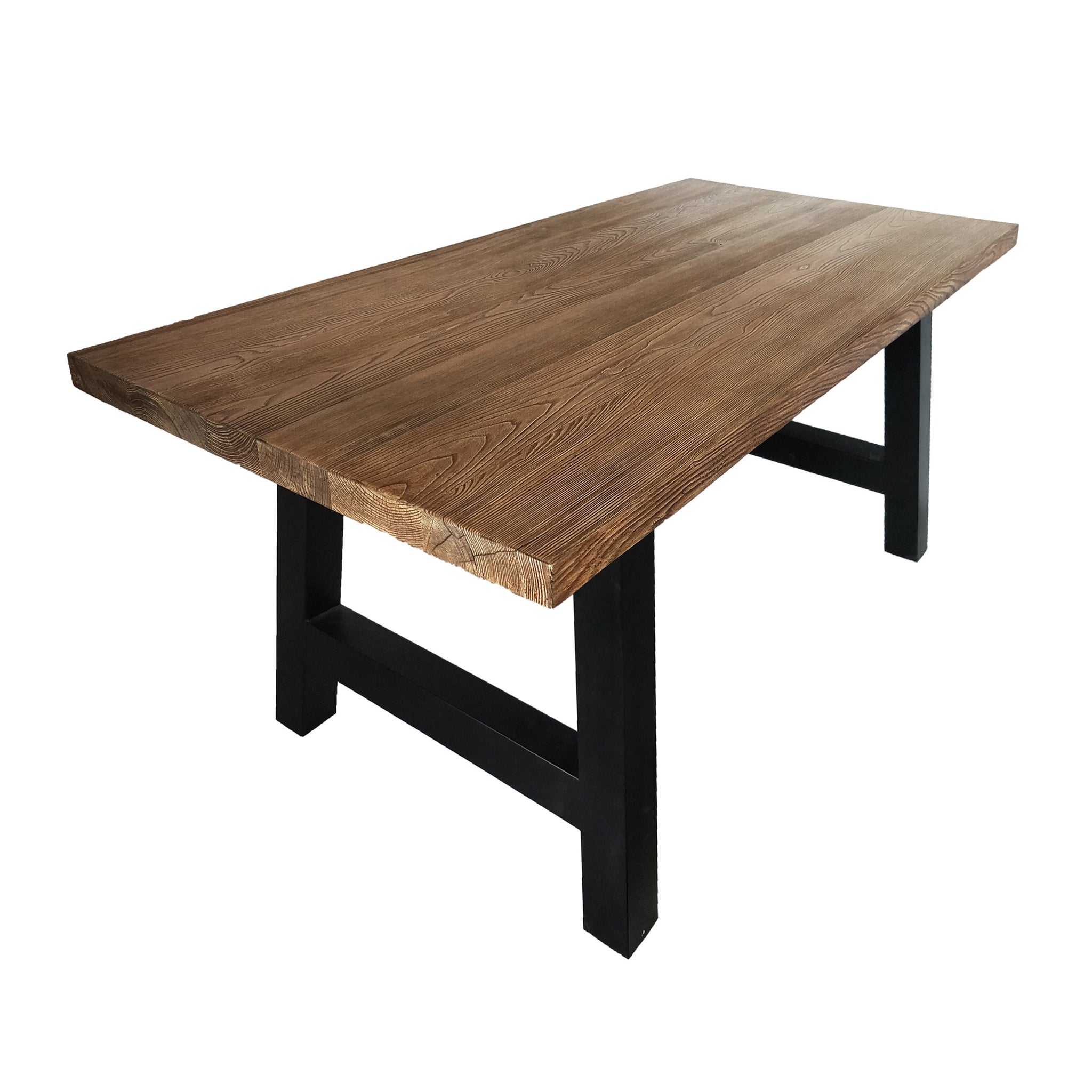 Lido Concrete Dining Table - Oak Concrete