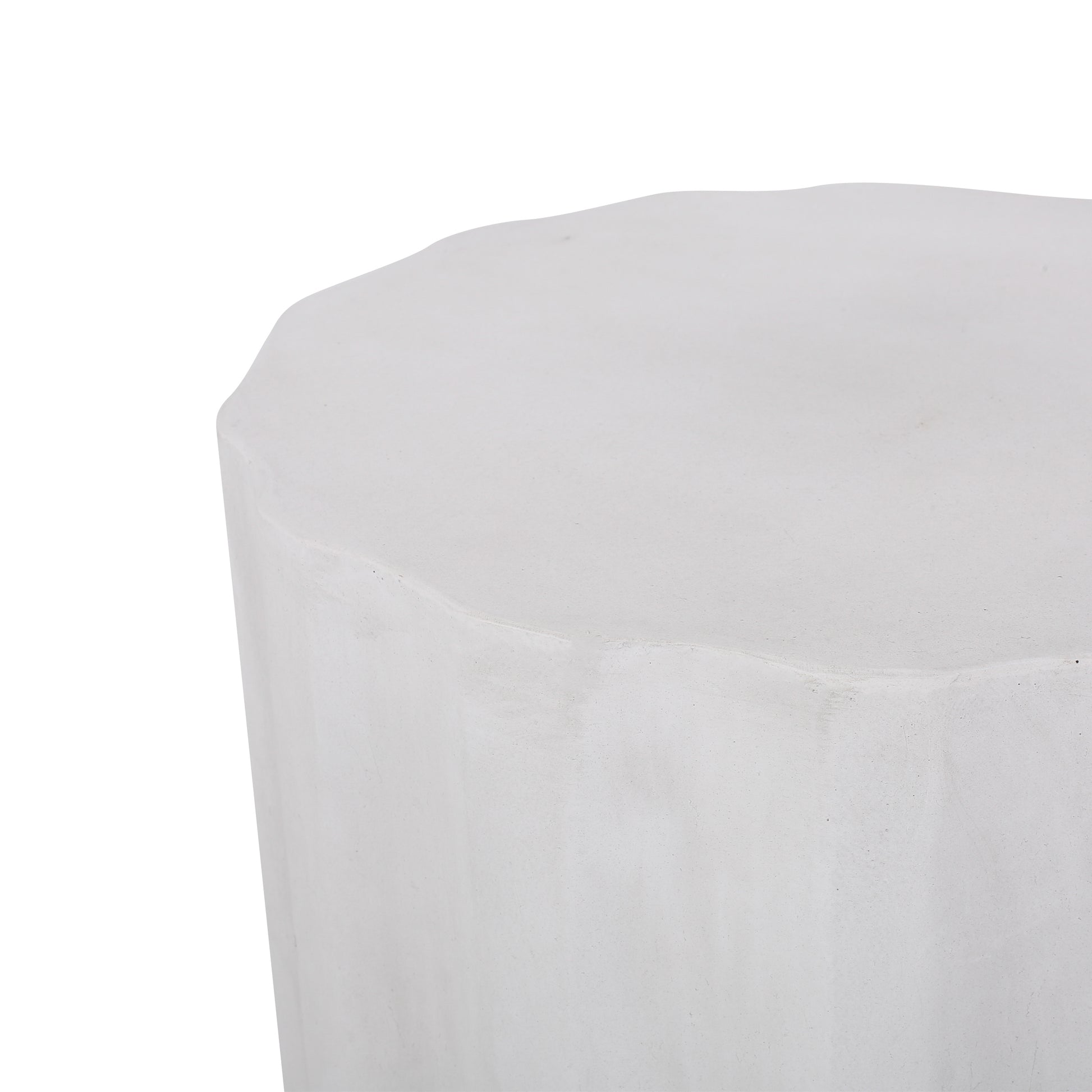 End Table Antique White Magnesium Oxide