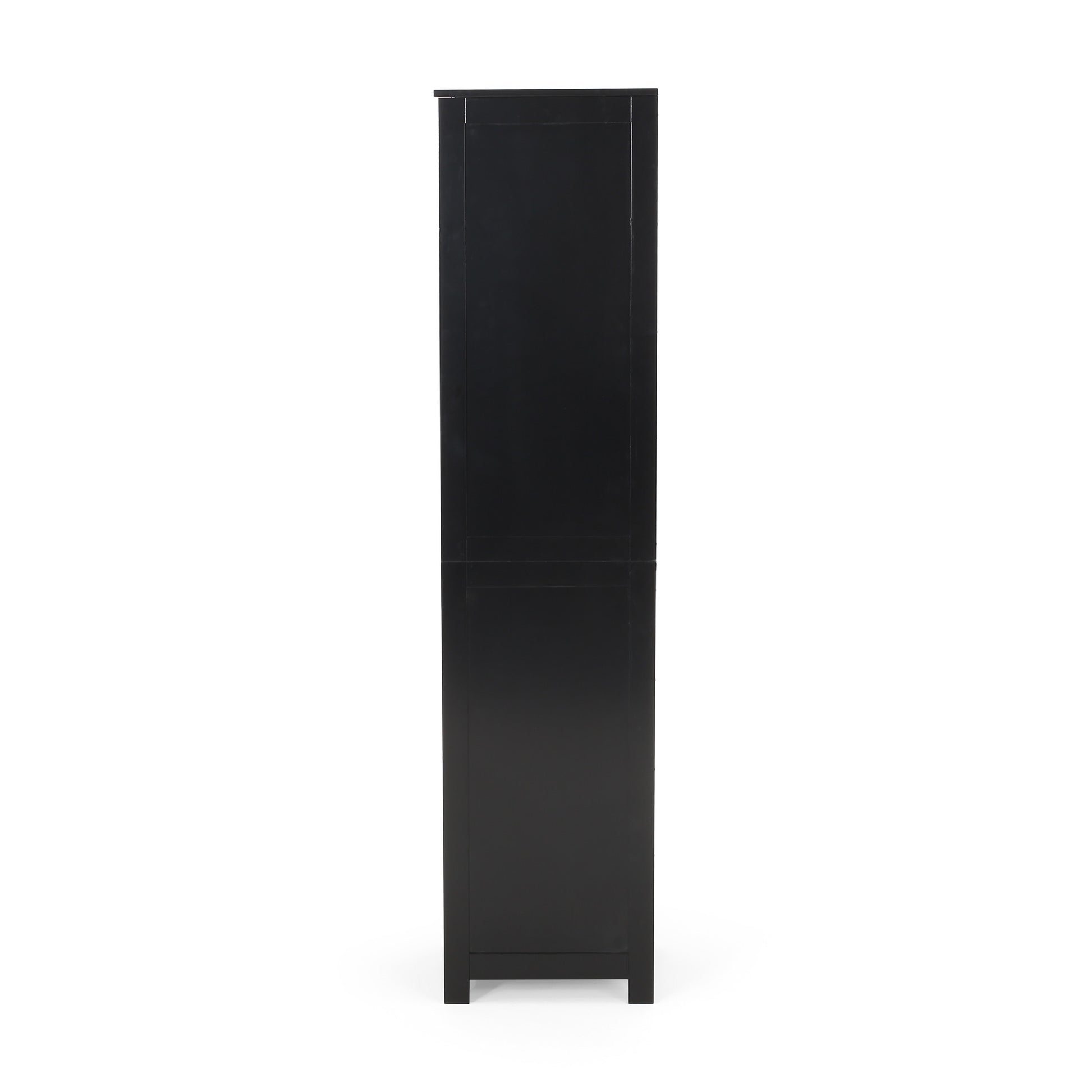 Bathroom Cabinet Black Mdf