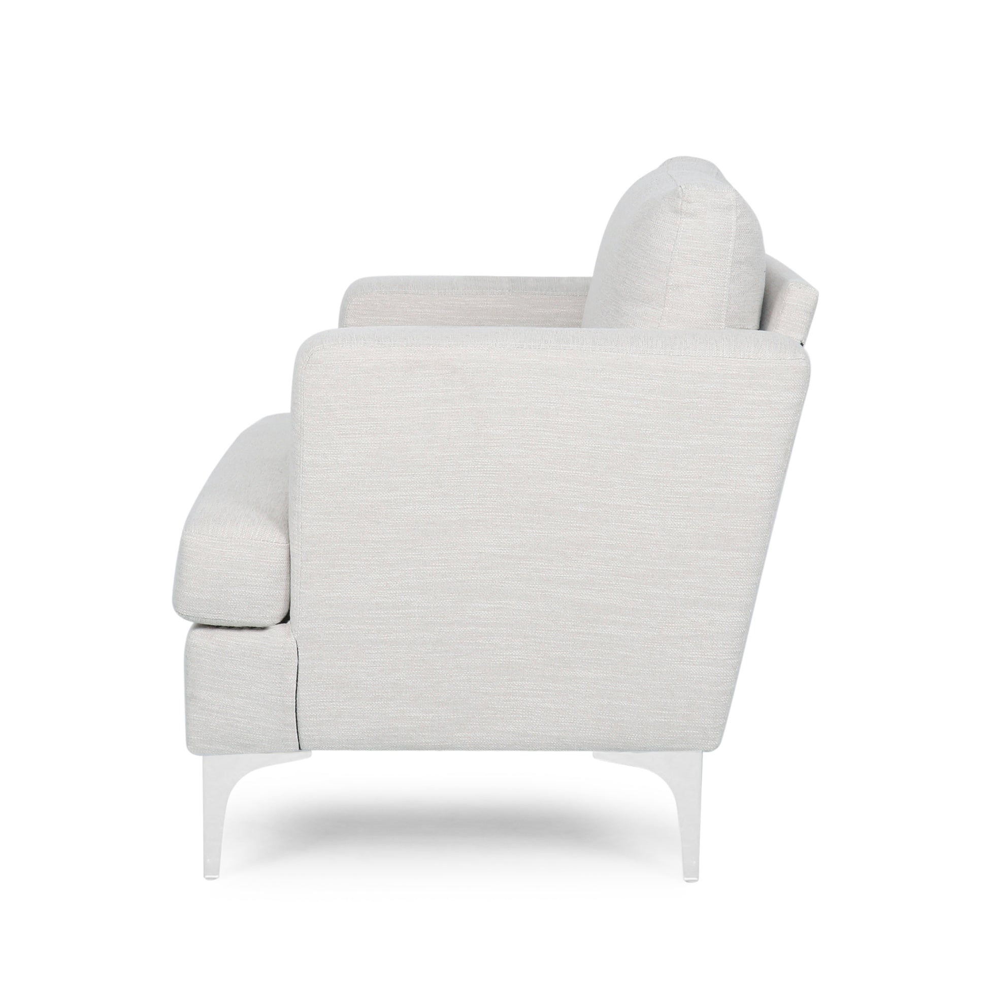 Club Chair Beige Fabric