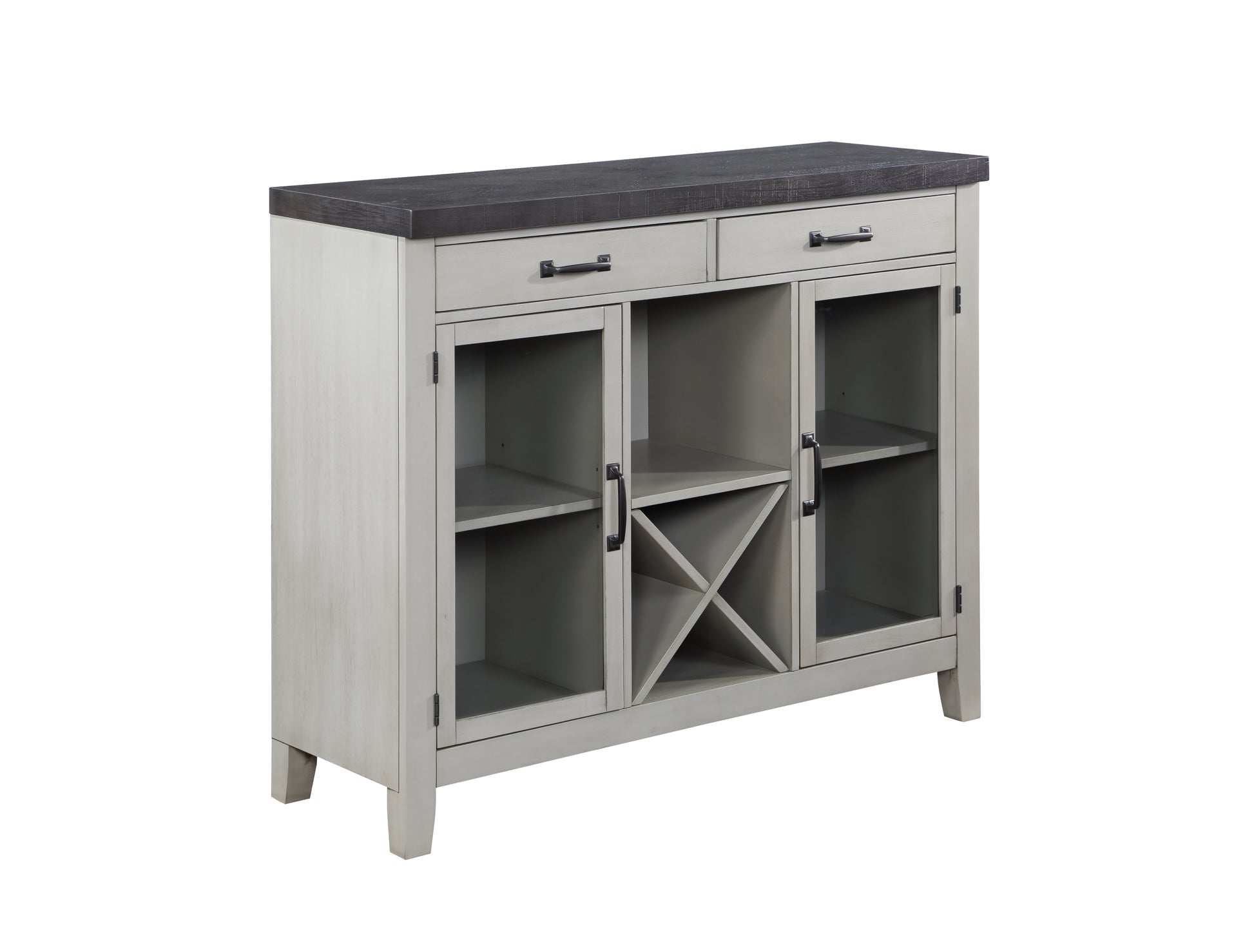 Hyland Server Dark Gray - Dark Gray Wood