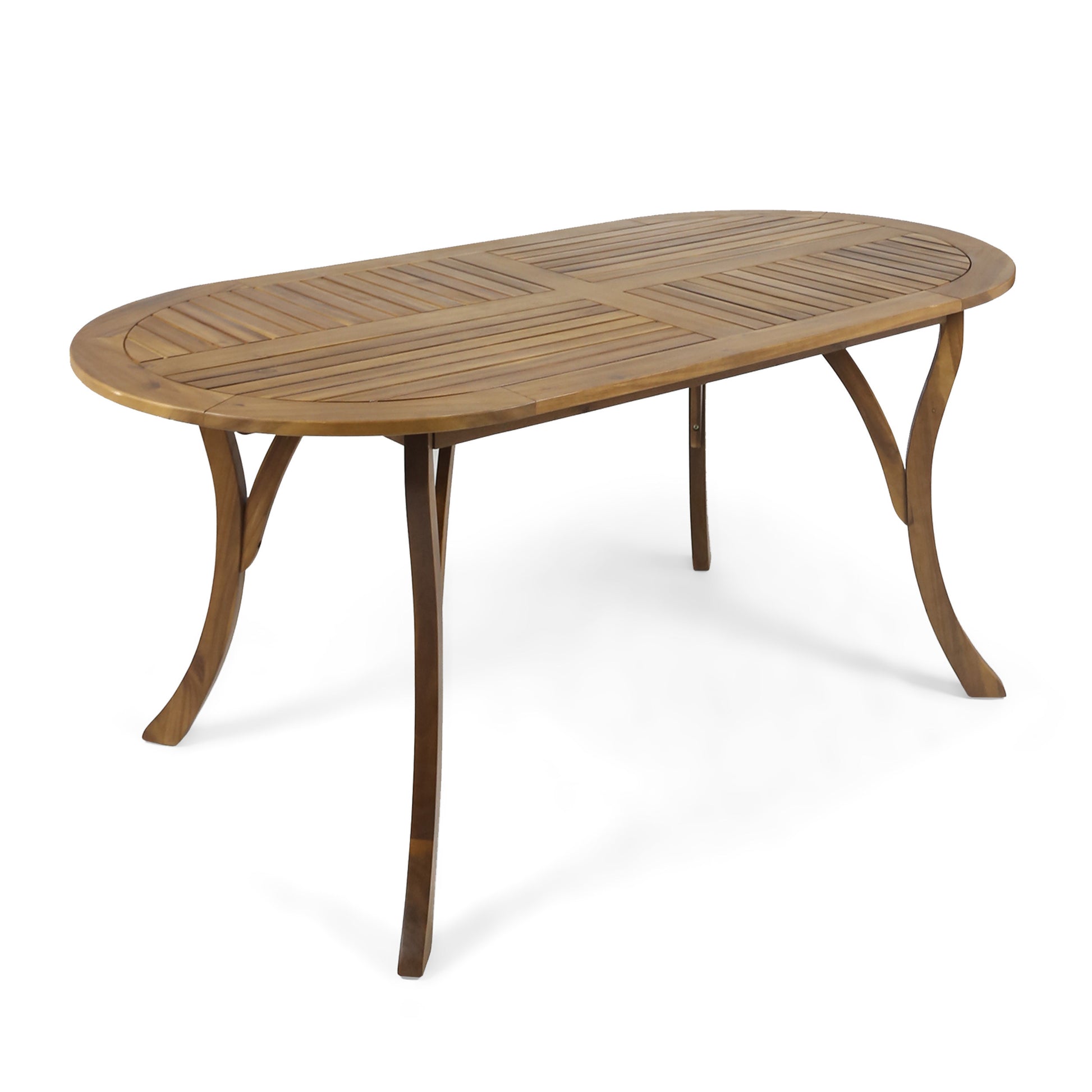 Acacia Wood 70" Dining Table Teak Wood