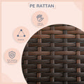 Pawhut Wicker Dog House Raised Rattan Extendable Puppy Bed Cat Shelter For Indoor Outdoor Garden Patio Pet Sofa With Removable Cushion For Medium Sized Pet Mixed Brown Brown Rattan