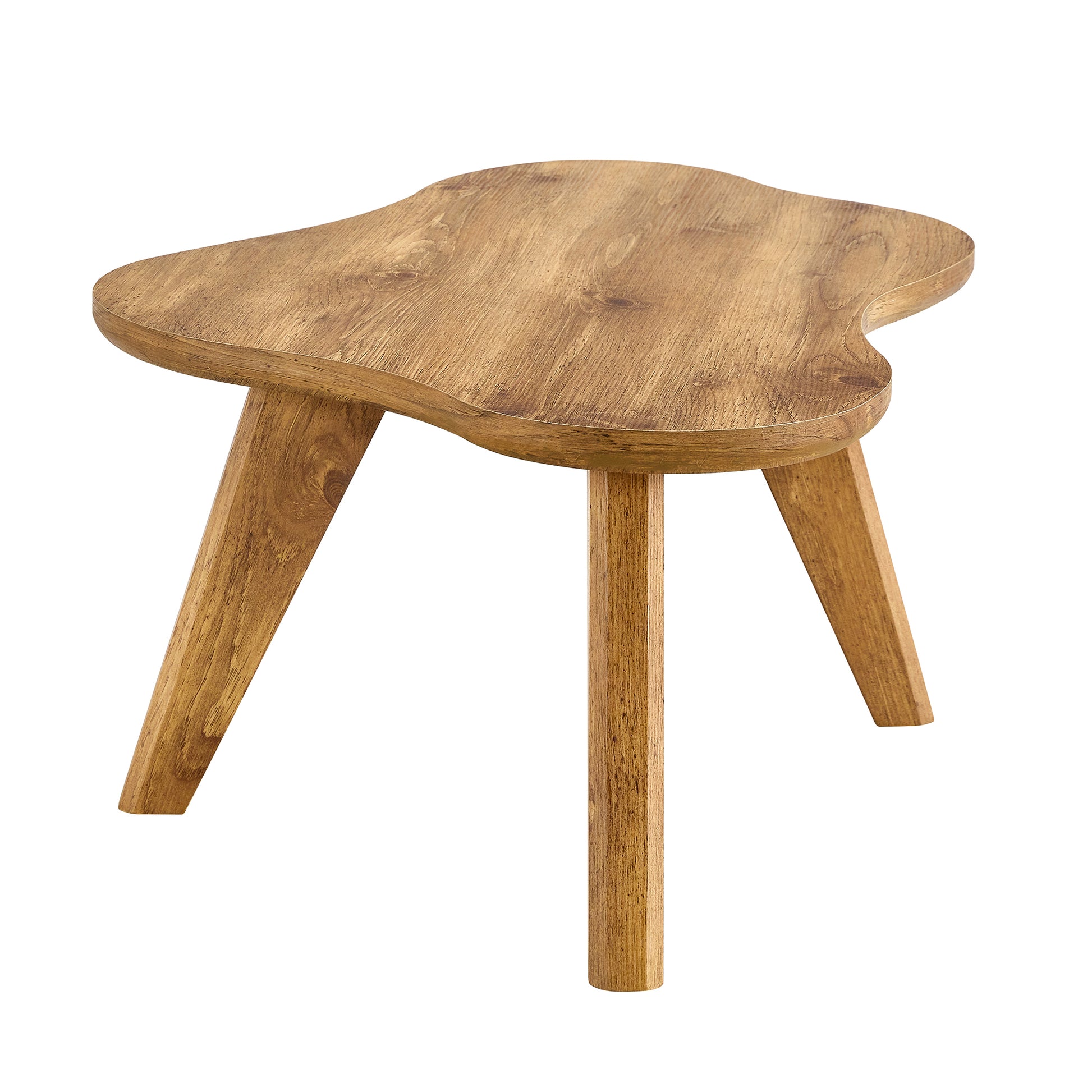 Modern Minimalist Wood Color Table Top Coffee Table. Log Style Coffee Table.Cloud Shape Gives You A Experience, Computer Desk. The Game Table. Suitable For Dining And Living Rooms. Wood Mdf