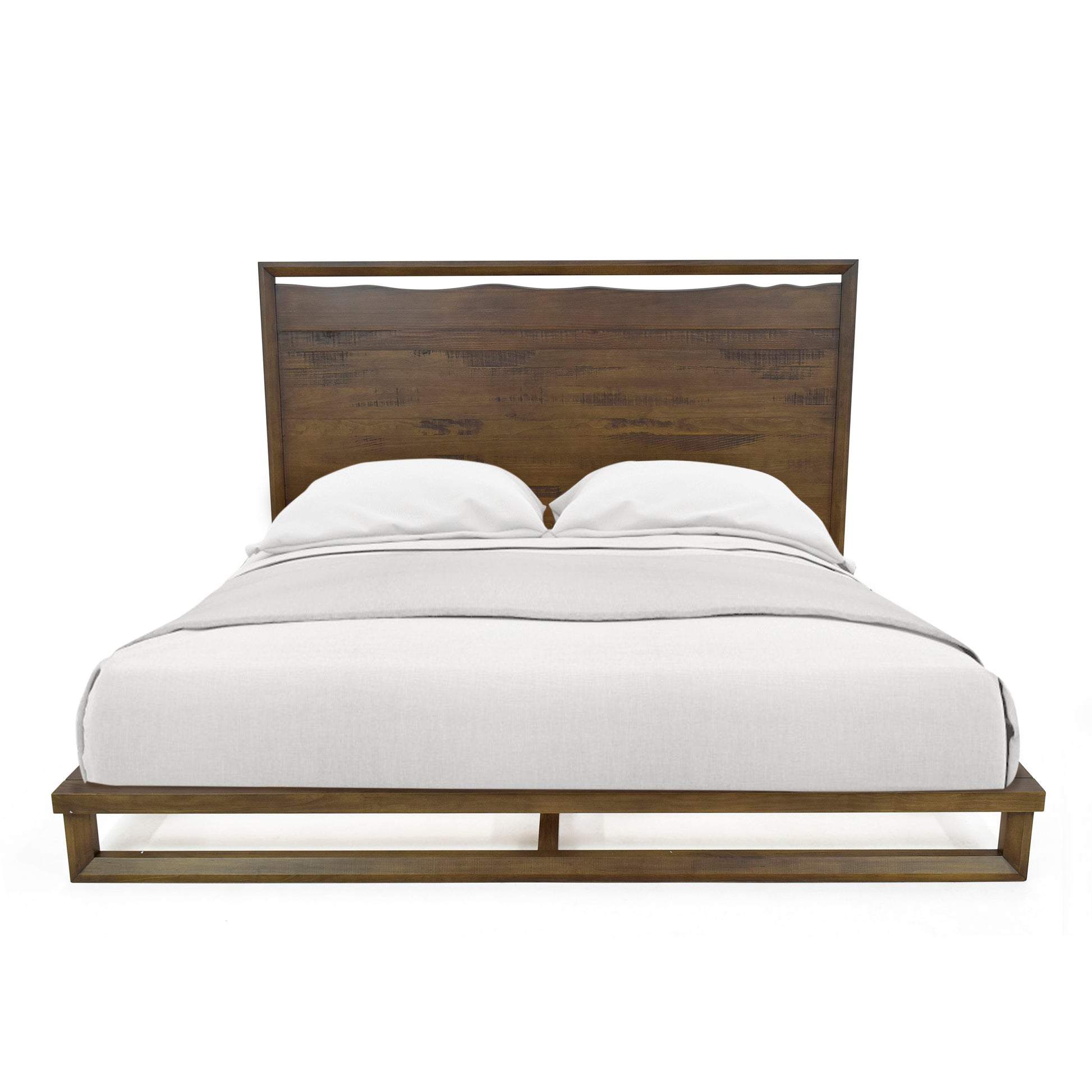 Lofton King Platform Bed Brown King Brown Wood