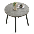 Table Top Only Grey Round Dining Table Stone Gray Mdf
