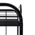 Twin Over Twin Bunk Bed With Ladders Twin Black Steel