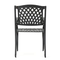 Cayman Arch Mesh I Chair Set Of 2 Black Aluminium