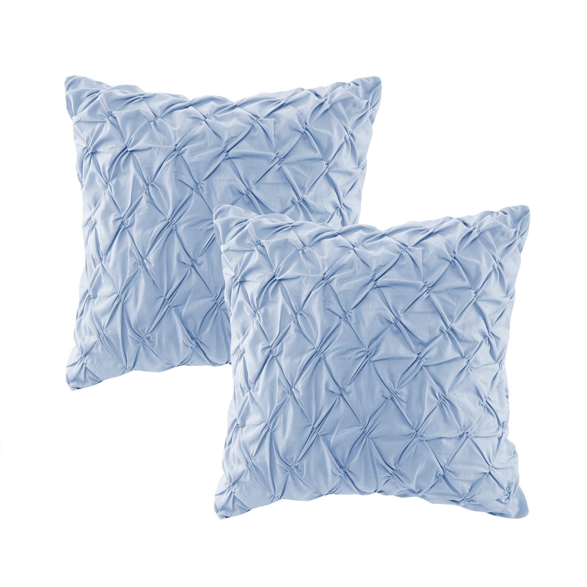 8 Piece Cotton Printed Comforter Set Blue Queen Queen Blue Polyester