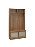 Closet, Suitable For Living Room, Entryway, Bedroom Walnut Mdf