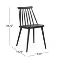 Dining Chair Black Polypropylene