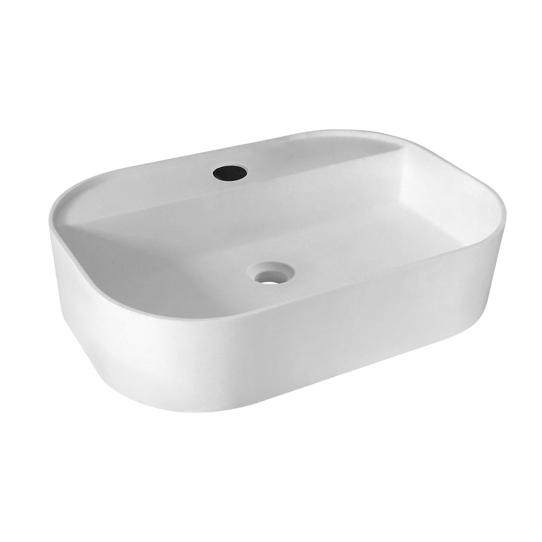 Solid Surface Basin Matte White Contemporary Solid Surface