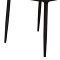 Diamond Tufteddining Chair With Metal Legs, Black, Set Of Four Black Metal