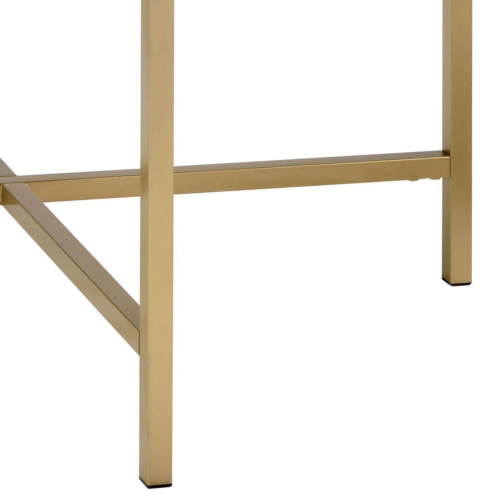 Oak And Gold Coffee Table With Tray Top Oak Primary Living Space Modern Round Wood Metal