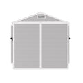 6' X 4.4' Resin Weather Resistant Outdoor Storage Shed With Floor For Garden,Backyard,Pool Tool, Light Grey Gray Polypropylene