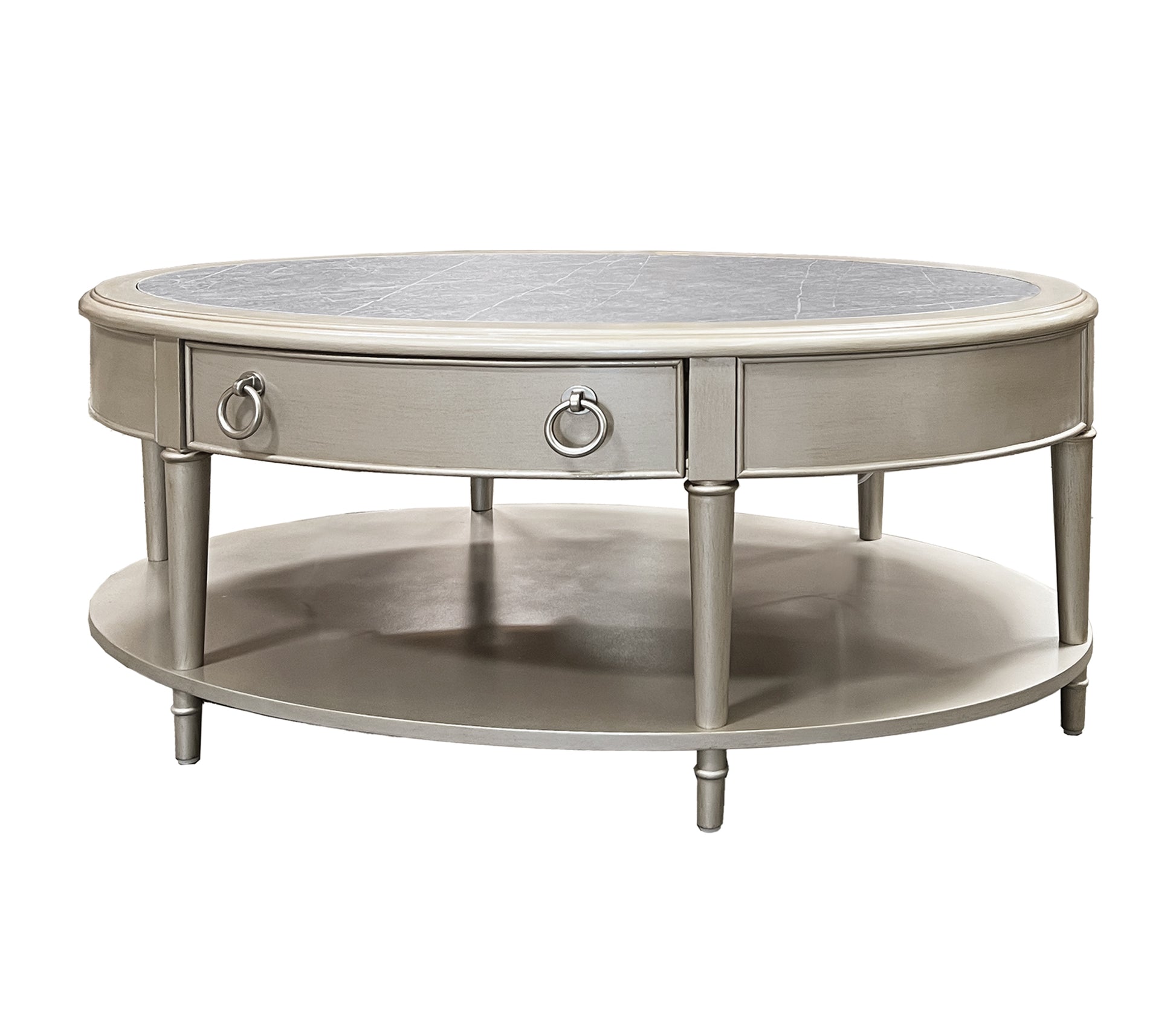 Sintered Stone And Champagne 1 Shelf Coffee Table Champagne Primary Living Space Shelves Rectangular Wood