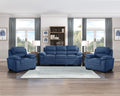 Plush Seating Chair 1Pc Blue Textured Fabric Channel Tufting Solid Wood Frame Modern Living Room Furniture Blue Primary Living Space Contemporary Solid Wood 1 Seat