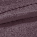 Reversible Bedspread Set Purple King Purple Cotton
