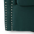 Swivel Chair Green Fabric
