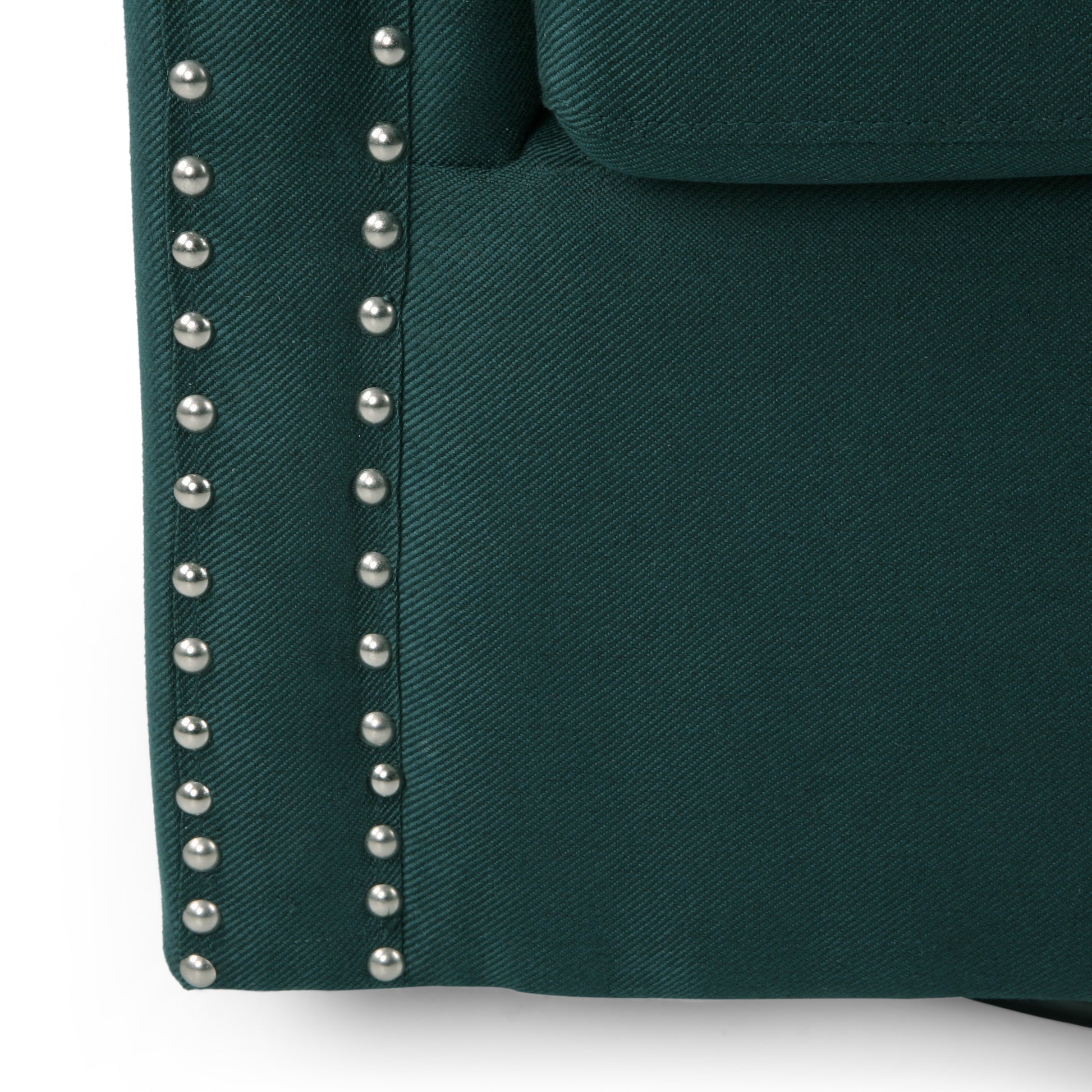 Swivel Chair Green Fabric